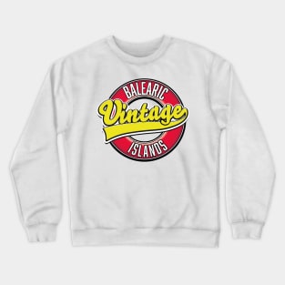 Balearic Islands Vintage logo Crewneck Sweatshirt